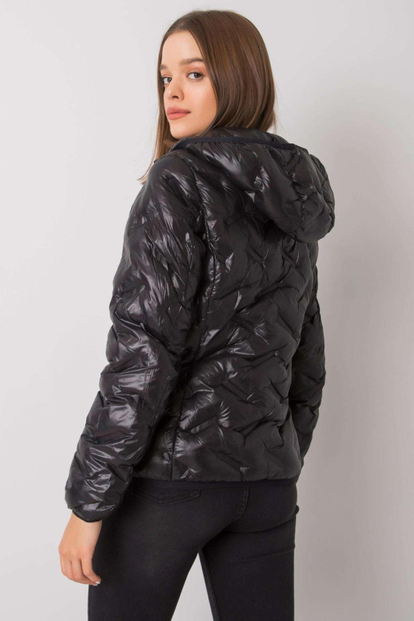 Přechodná bunda Milania s kapucí černá