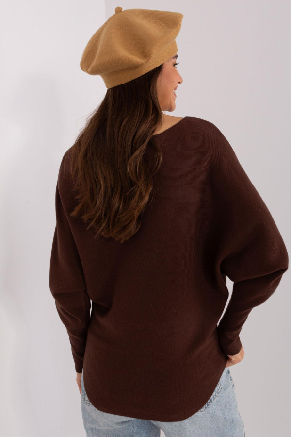 Dámská čepice baret model 30582 barva camel