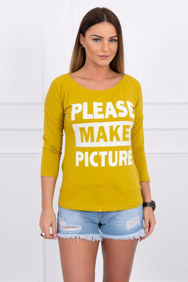 Tričko Please Make Picture (Vyfoť mě) barva kiwi