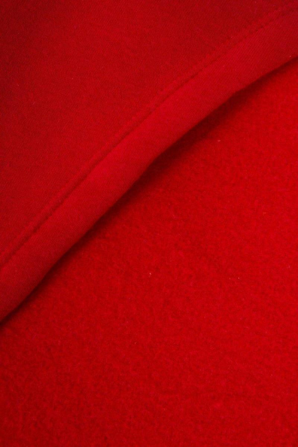 Šaty s kapucí a rozparkem model 9168 červené