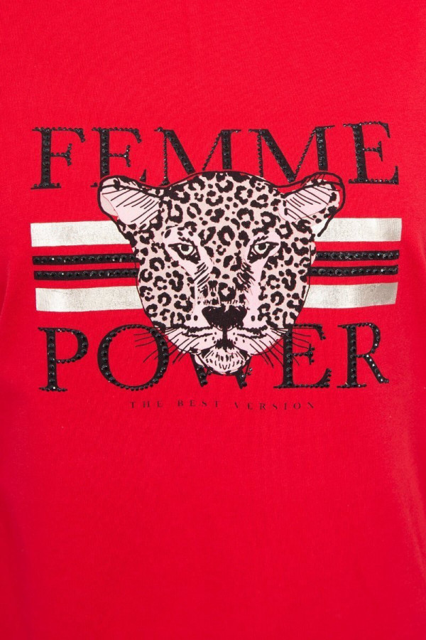 Tričko Femme Power červené