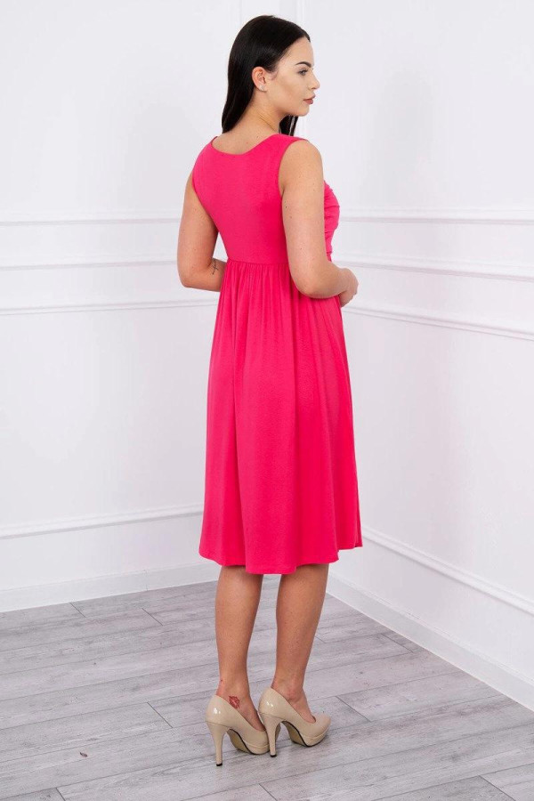 Volné šaty s širokými ramínky barva model 61063 fuchsiové