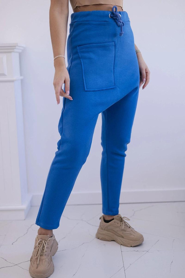 Tepláková souprava s kalhotami Baggy královská modrá
