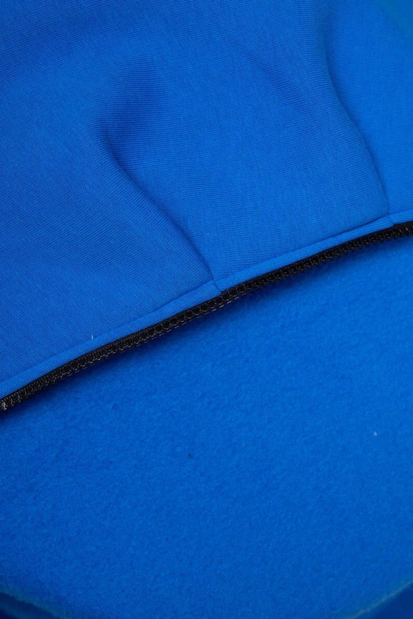 Zateplená mikina s asymetrickým zipem model 9306 královská modrá
