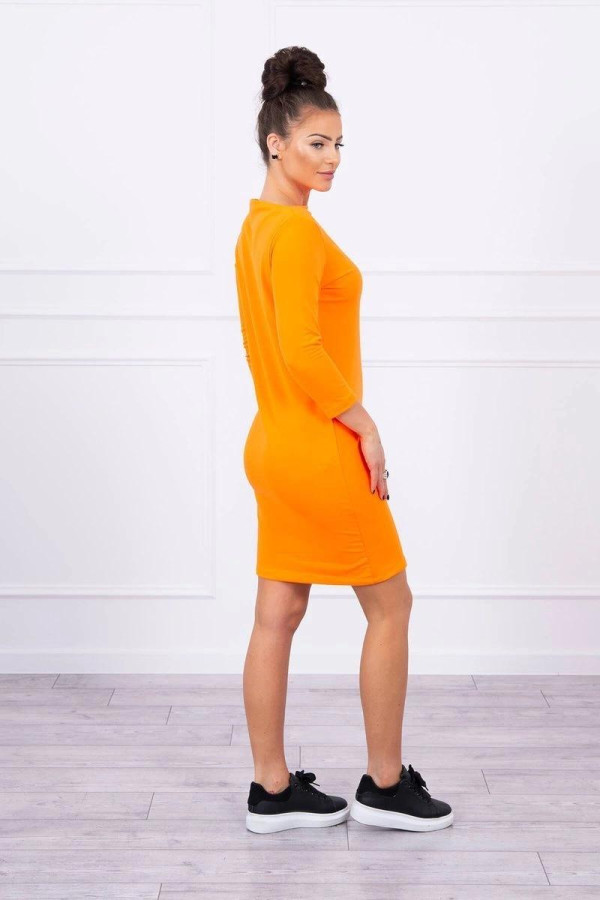 Šaty Classical neonově oranžové