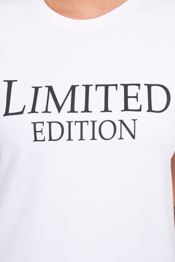 Tričko s nápisem Limited Edition bílé