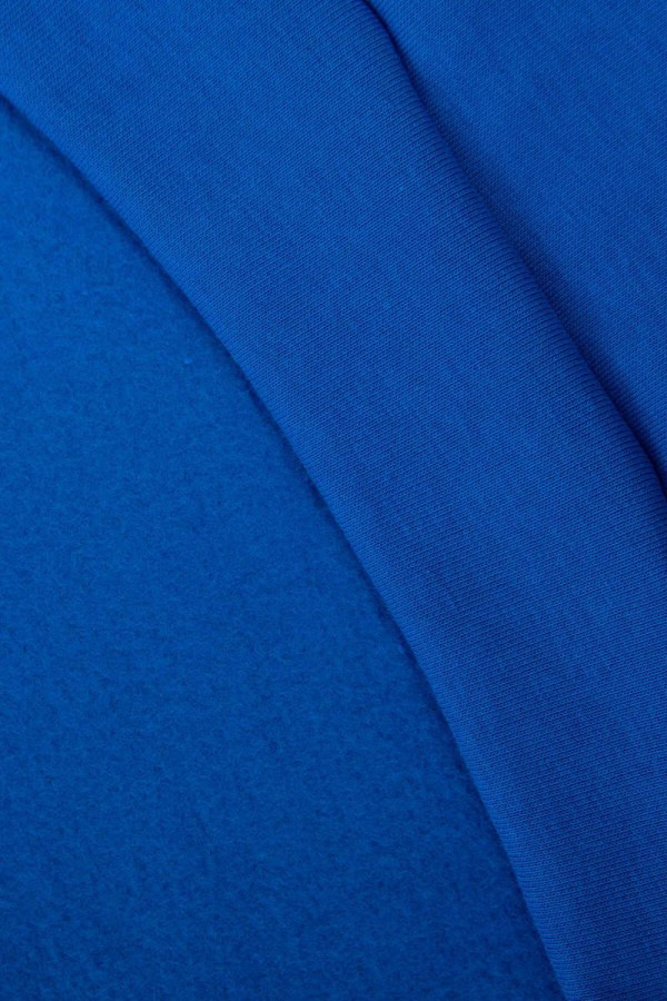 Prodloužená mikina s kapucí a klokaní kapsou model 9147 královská modrá